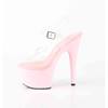 Pleaser - ADORE708 Sandale à bride à la cheville - Transparent/Rose Product image